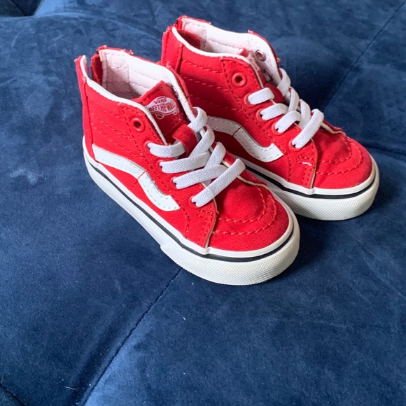 Toddler red Vans size 4C like new - Picture 7 of 7
